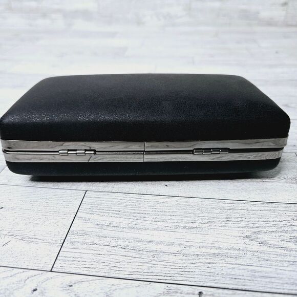 MMS Design Studio Hard Side Clam Shell Clutch Evening Special Occasion Bag - Picture 12 of 16